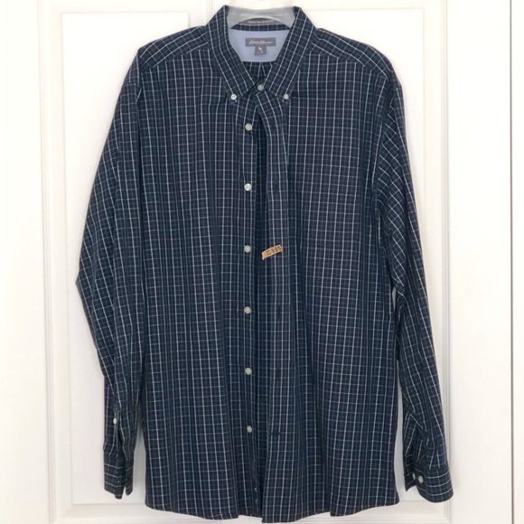 EDDIE BAUER Men's Wrinkle-Free EUC Relaxed Fit Shirt XL - Picture 10 of 10